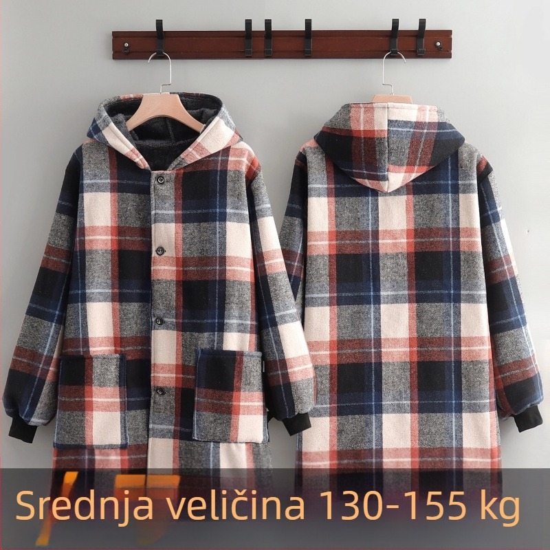 Topla kuhinjska pregača s dugim rukavima za odrasle, otporna na ulje, prugasta
