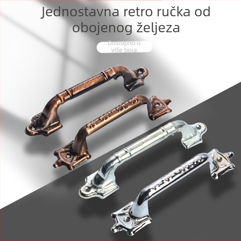 Ručka za namještaj u antiknom stilu, europski retro dizajn za ormariće i garderobe