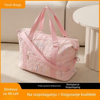 Torba za kozmetiku i putovanja, velika kapaciteta, s naramenicom, od Oxford platna