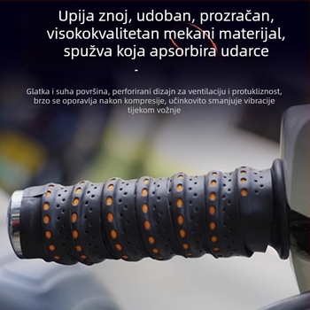 Navlaka za ručicu volana motocikla s protukliznim pokrovom, PVC, vodootporna