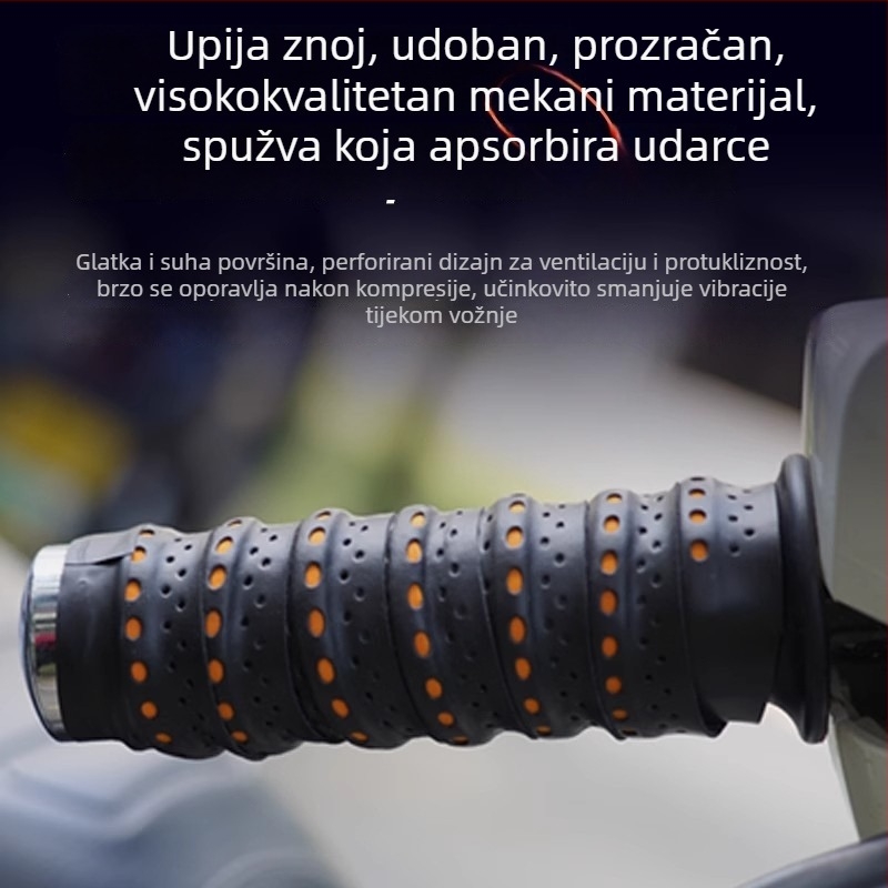 Navlaka za ručicu volana motocikla s protukliznim pokrovom, PVC, vodootporna