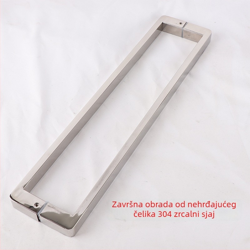 Izuzetno uska minimalistička ručka za tuš kabinu, ručka za staklena vrata kupaonice, 304 nehrđajući čelik, klizna vrata, gun gray, par