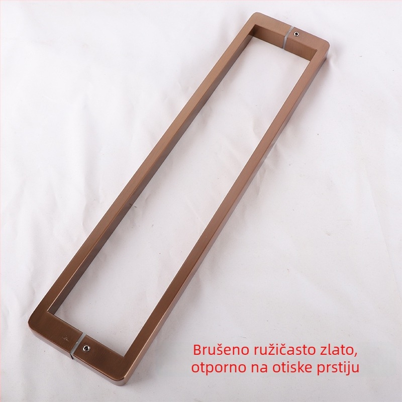 Izuzetno uska minimalistička ručka za tuš kabinu, ručka za staklena vrata kupaonice, 304 nehrđajući čelik, klizna vrata, gun gray, par