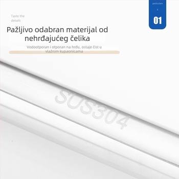 Držač bočnog okvira tuš-kabine od 304 nehrđajućeg čelika, ravna vučna šipka, protiv naginjanja, potporna ručka, za klizna vrata