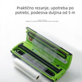 5 m PA+PE vaku vrećice za hranu, kompresijske vrećice, vrećice od aluminijske folije, kućne rolne vrećice s teksturiranim zatvaranjem