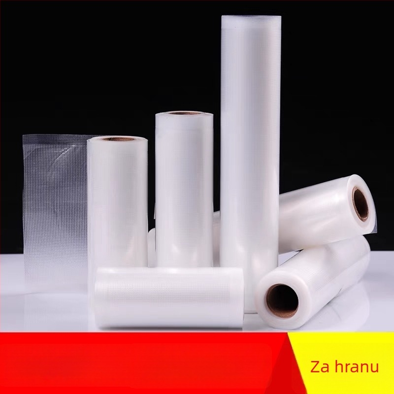 5 m PA+PE vaku vrećice za hranu, kompresijske vrećice, vrećice od aluminijske folije, kućne rolne vrećice s teksturiranim zatvaranjem