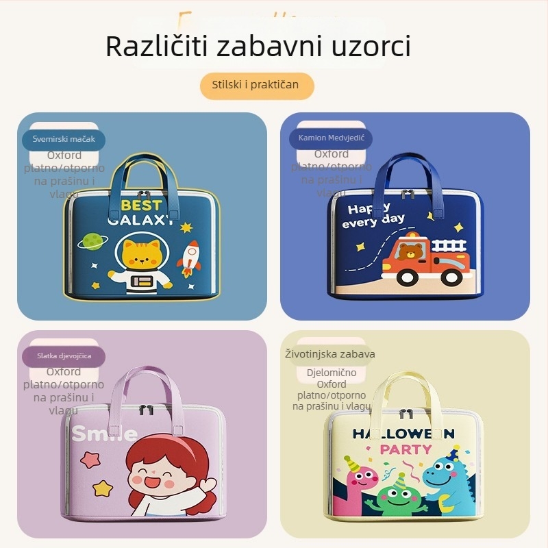 Torba za pohranu deke za djecu, prijenosna torba za odjeću s crtić dizajnom