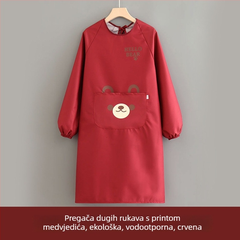 Vodootporni dugi rukav zaštitni smock za kuhinju, kuhanje, kućnu upotrebu i usluge u restoranima