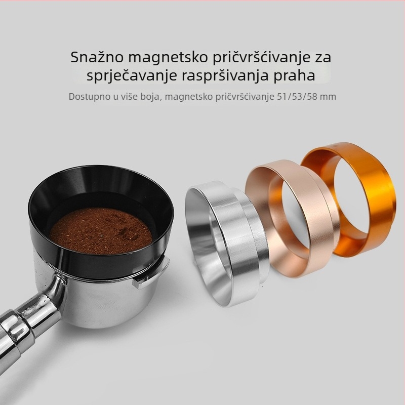 Magnetni dozirni prsten s ručkom, za portafiltere 51/53/58 mm – distribuiranje mljevene kave