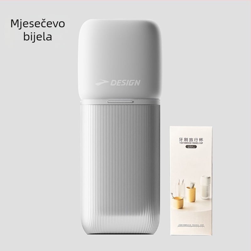 Putna četkica za zube i čašica za ispiranje, prenosna kutija za pastu i četkicu, obiteljski 3-u-1 set dentalnih potrepština