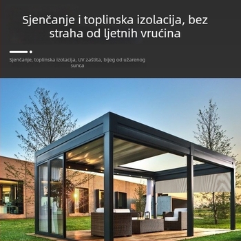 Set dodatne opreme za vanjsku roletu za balkon s ručnim pogonom