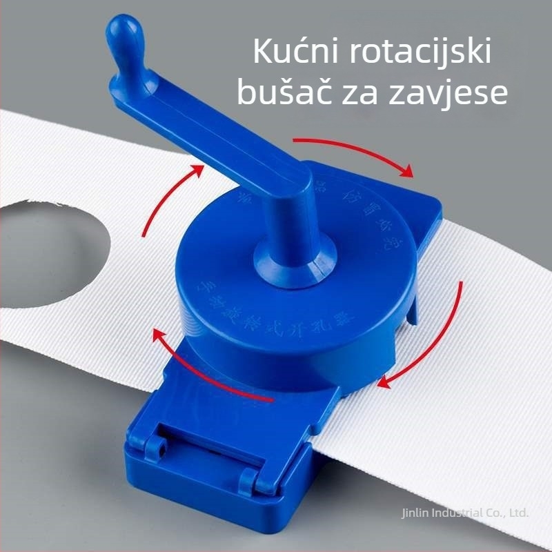 Ručni rotirajući alat za bušenje rupa za zavjese, pribor za tkanine, kopče i kružne otvore