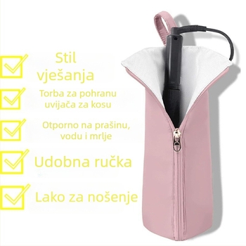 Prijenosna torba za pohranu uvijača za kosu, vodootporna i otporna na prašinu, otporna na visoke temperature, zaštita od opeklina, viseća torba za pohranu