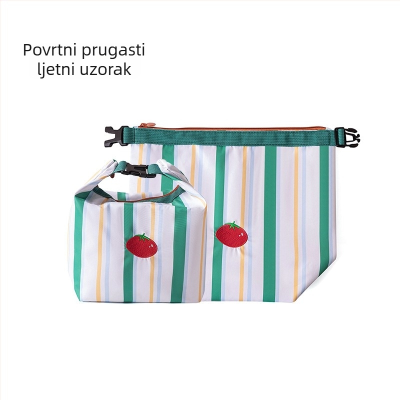 Izolirana torba za ručak s mogućnošću sklapanja uz šnuru – vodootporno skladište, kozmetička torbica i torba za prljavu odjeću
