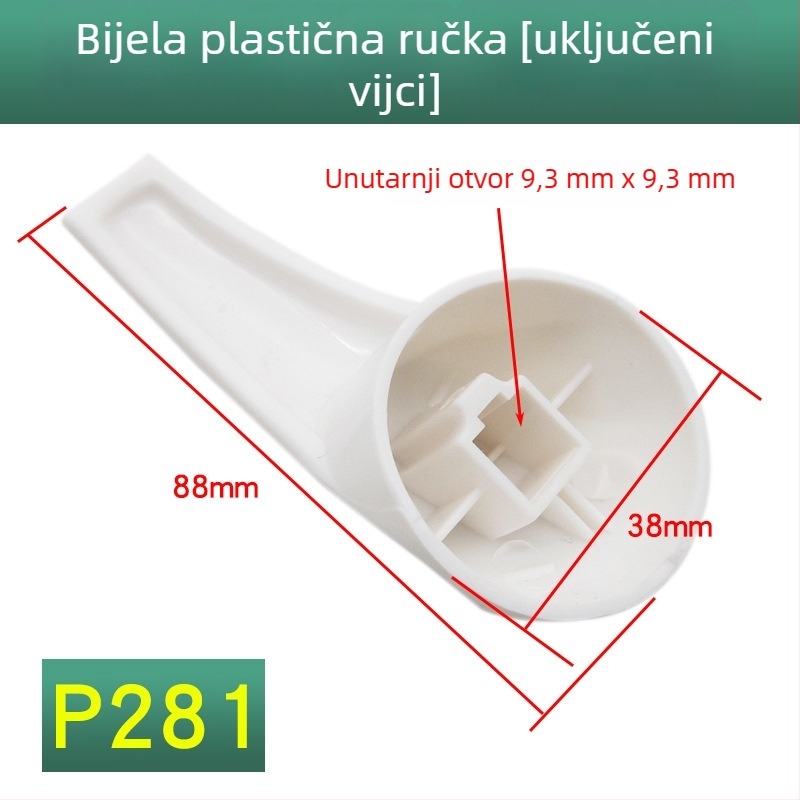 Ručka za miješanje ventila električnog bojlera – U-oblik / zidna, dio ventila za prekidač, universalno za tuš