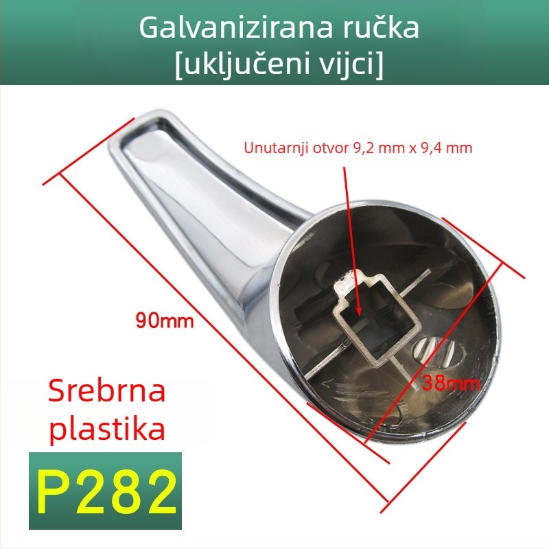 Ručka za miješanje ventila električnog bojlera – U-oblik / zidna, dio ventila za prekidač, universalno za tuš