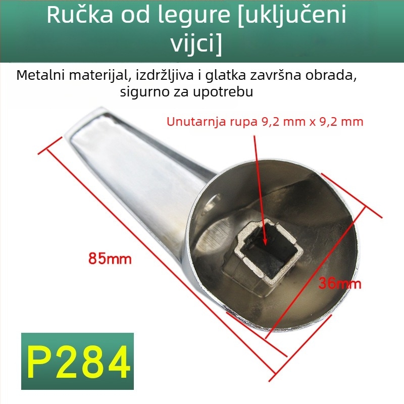 Ručka za miješanje ventila električnog bojlera – U-oblik / zidna, dio ventila za prekidač, universalno za tuš