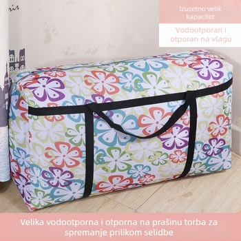 Torba za skladištenje odjeće i pokrivača, torba za preseljenje i pakiranje, veliki kapacitet, vodootporni organizator, ojačana tkanina