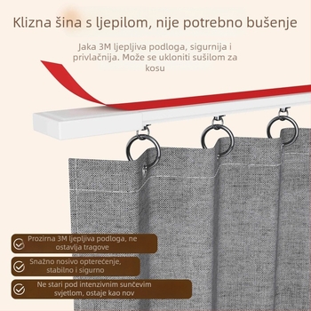 Minimalistički poliester zaslon za perilicu i balkonsku zavjesu s UV zaštitom, zaštita od prašine, vodootporni pokrov za umivaonik i zavjesa za ormarić