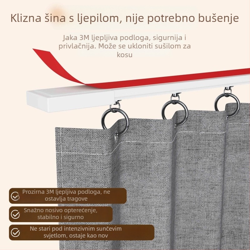 Minimalistički poliester zaslon za perilicu i balkonsku zavjesu s UV zaštitom, zaštita od prašine, vodootporni pokrov za umivaonik i zavjesa za ormarić