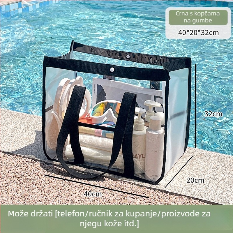 PVC vodootporna torba za pohranu, velikog kapaciteta, ručna torba za plažu i putovanja, za kozmetiku i higijenske potrepštine