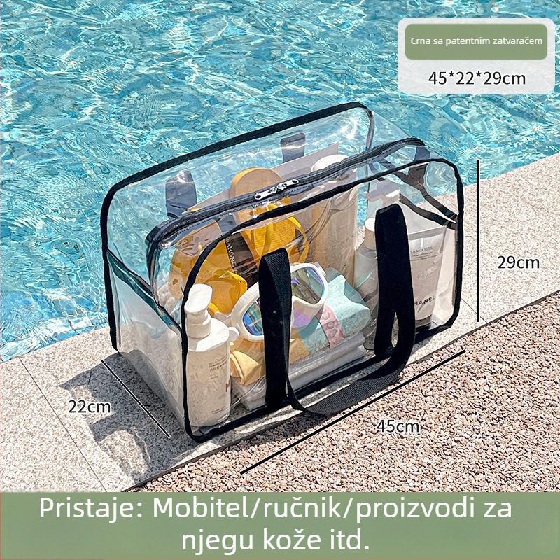 PVC vodootporna torba za pohranu, velikog kapaciteta, ručna torba za plažu i putovanja, za kozmetiku i higijenske potrepštine