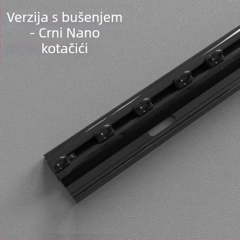 0,5 m iznimno tanku samoljepljivu vodilicu za zavjese za unutarnje prozore, balkone i U-oblik savijanja