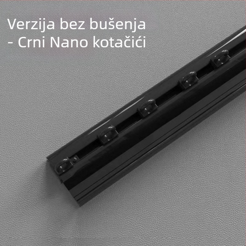 0,5 m iznimno tanku samoljepljivu vodilicu za zavjese za unutarnje prozore, balkone i U-oblik savijanja