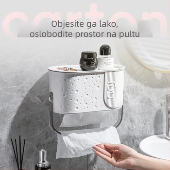 Visokokvalitetna kutija za toaletni papir i maramice za lice – zidna ili stolna, moderni minimalistički dizajn