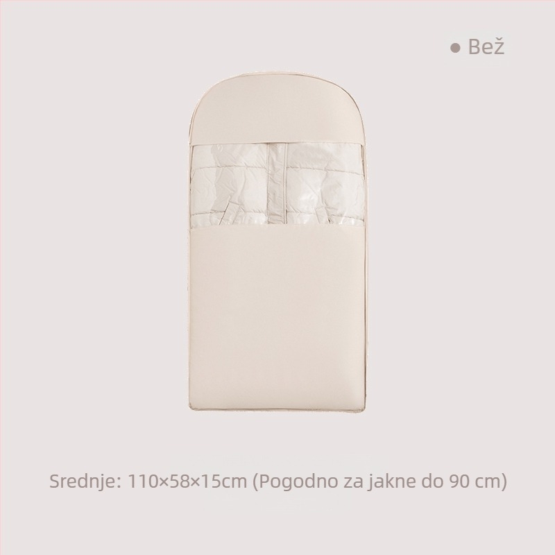 Prozirna zaštitna vrećica za prašinu za jaknu od perja, za kačenje, kućna upotreba