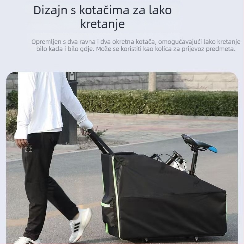 Sklopiva kutija za pohranu bicikla u prtljažniku automobila