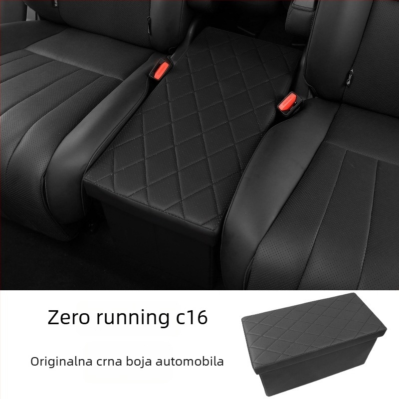 Sklopiva kožna kutija za pohranu u automobilu, 50L, za C16 drugi red srednja pretinac i prtljažnik