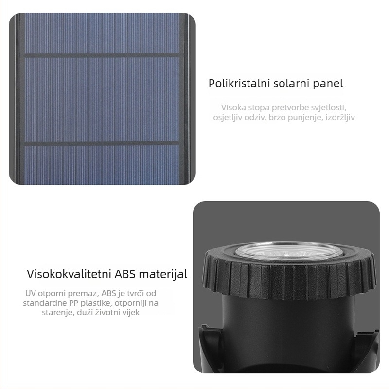 Solarna podvodna rasvjeta za vanjske ribnjake i bazene, RGB šarena rasvjeta za akvarij, fontanu i zidnu rasvjetu