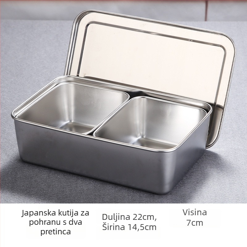 Set posuda za začine od nehrđajućeg čelika 304, 12 pretinaca, unutarnja posuda oko 400 ml, za komercijalne kuhinje, štandove i menze