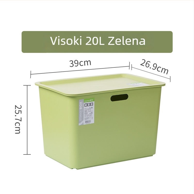 Camellia Stolna kutija s poklopcem, pravokutni plastični organizator za kozmetiku i njegu kože