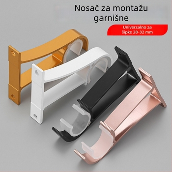 Debeli aluminijski nosač zavjese za šipku 28–32 mm, za rimske zavjese, kućni dodaci za zavjese