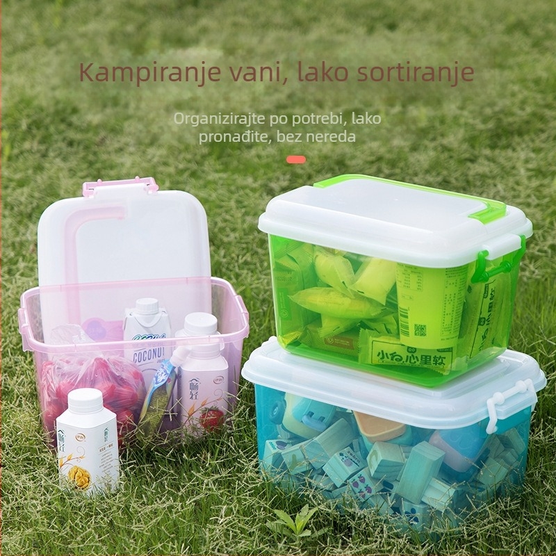 Camellia plastična kutija za skladištenje, pojačana mala kutija, plastični organizator, PP materijal, 8,5 L