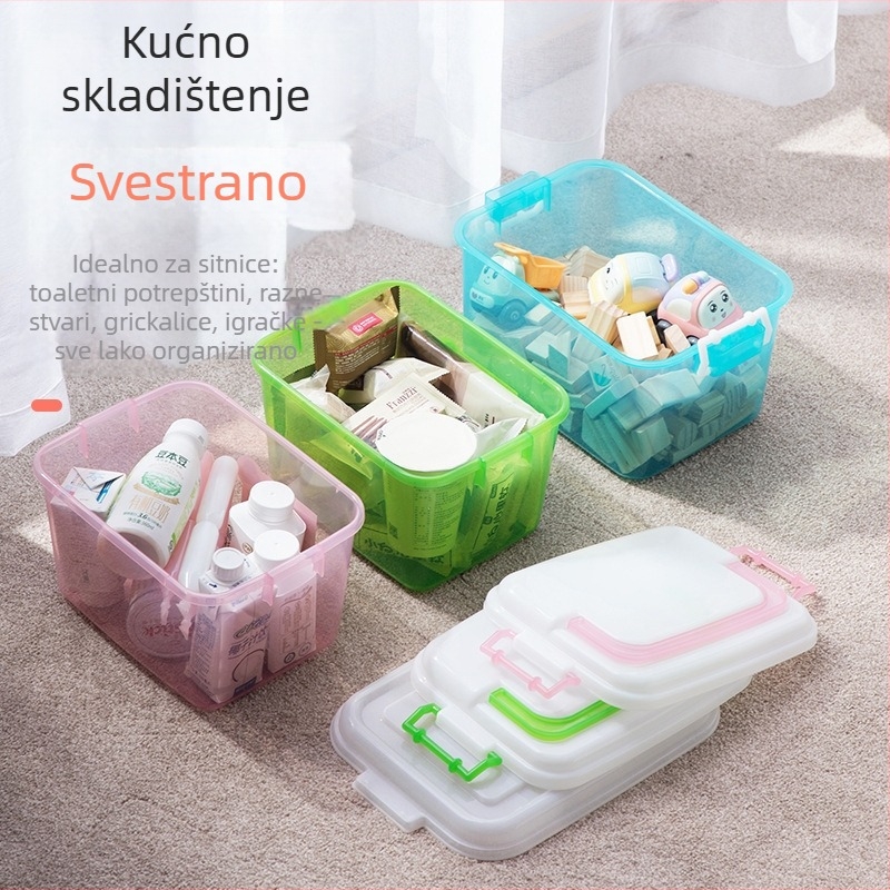 Camellia plastična kutija za skladištenje, pojačana mala kutija, plastični organizator, PP materijal, 8,5 L