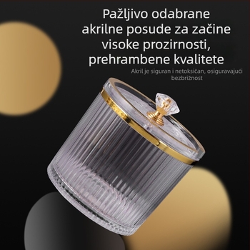 Set posuda za začine u europskom stilu za kuhinju, kutija za čili ulje, posude za sol i začine