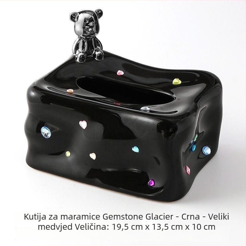 Keramična kutija za maramice za dnevni boravak, moderan minimalistički dizajn, nadahnut dragim kamenjem, dekorativna kutija za maramice za restorane