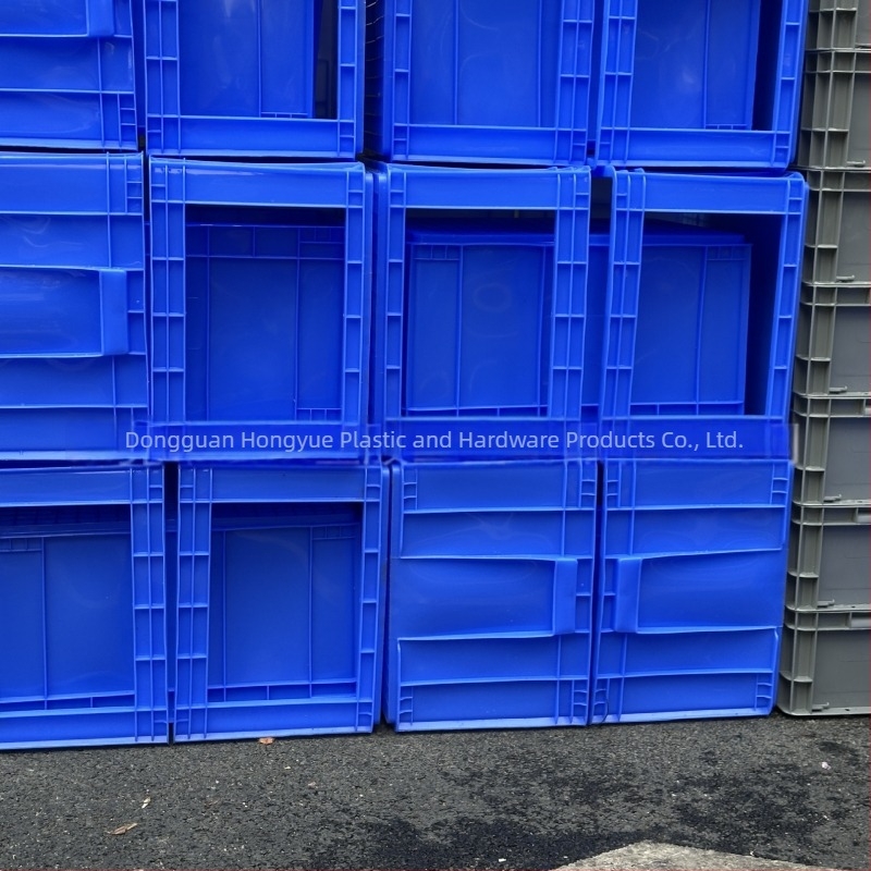 Plastična kutija za skladištenje s bočnim otvorom, čvršće stijene, injekcijsko oblikovanje, otvorena bočna strana, dimenzije 540×420×240 mm