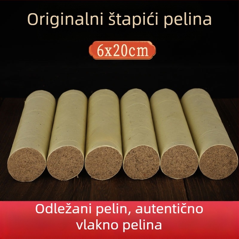 Moxa štapići od kamenog mljevenja, debeli, kućni set za moksibustiju, ručno izrađeni