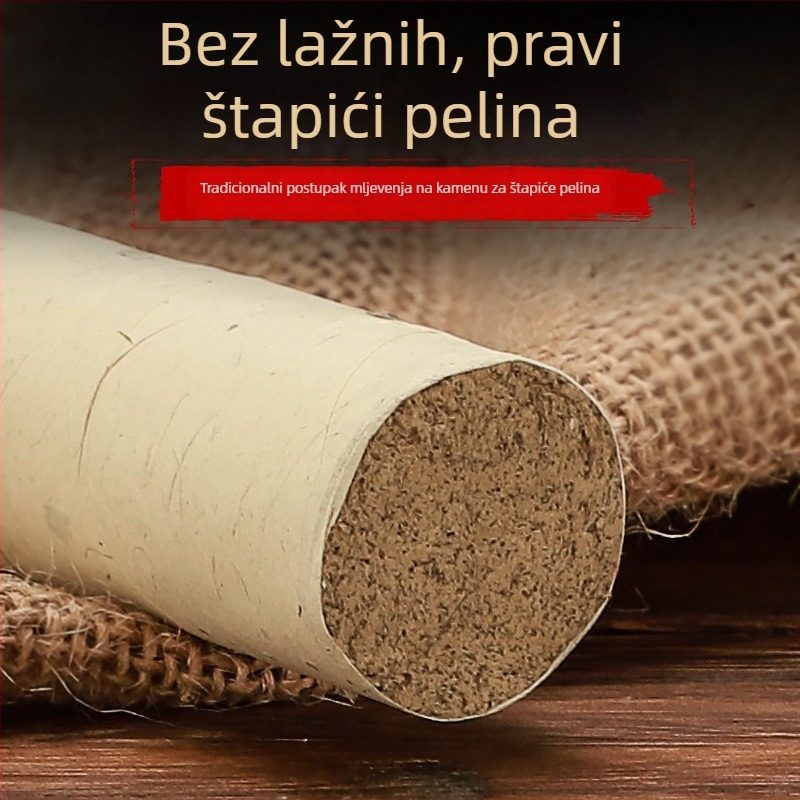 Moxa štapići od kamenog mljevenja, debeli, kućni set za moksibustiju, ručno izrađeni