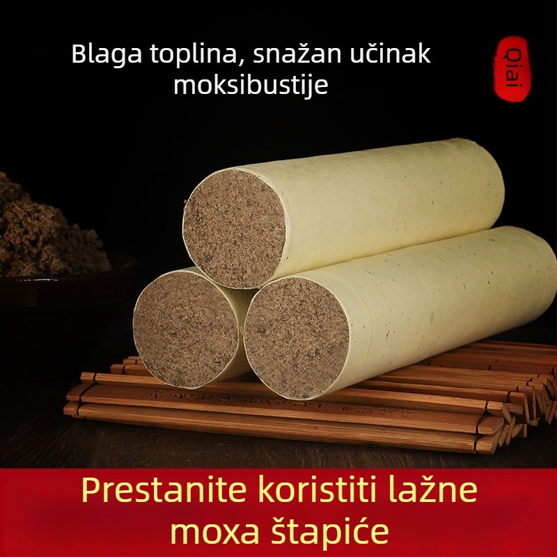 Moxa štapići od kamenog mljevenja, debeli, kućni set za moksibustiju, ručno izrađeni
