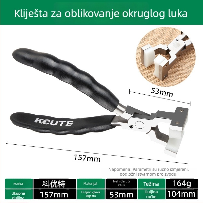 Klešta za nakit s najlonskim ravnim čeljustima i oštrim vrhom, protuklizno, višenamjenski DIY alat za pričvršćivanje