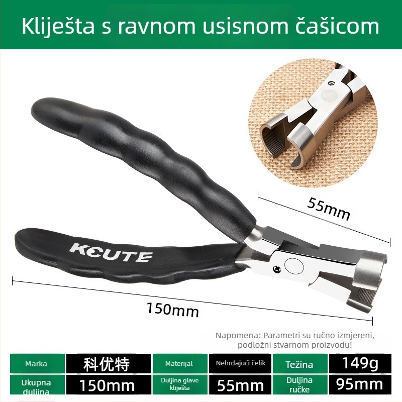 Klešta za nakit s najlonskim ravnim čeljustima i oštrim vrhom, protuklizno, višenamjenski DIY alat za pričvršćivanje