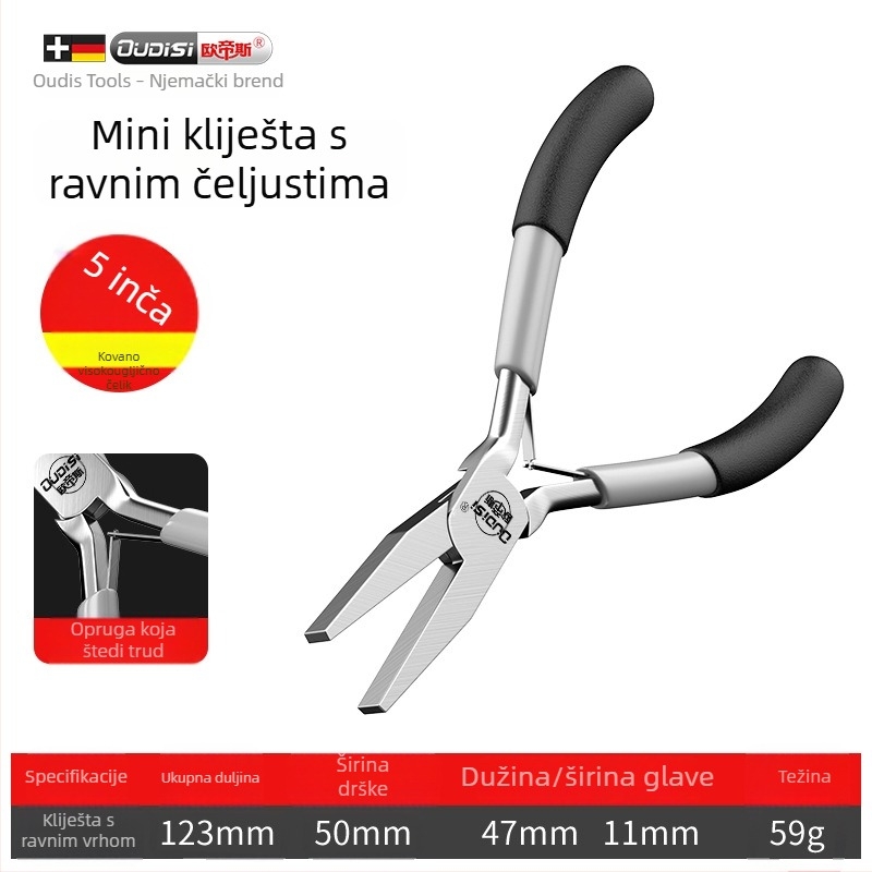 Arrizo Mini kliješta – kliješta s oštrim vrhom, višenamjenske električarske kliješta, kliješta za žicu i nakit DIY