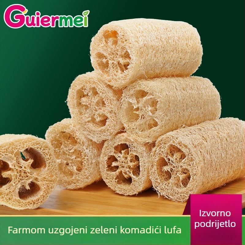 Spužva od loofe za čišćenje, zelena loofa s farme, krpa za suđe, kuhinjski scrub, bez masnoće, za tuširanje i ribanje