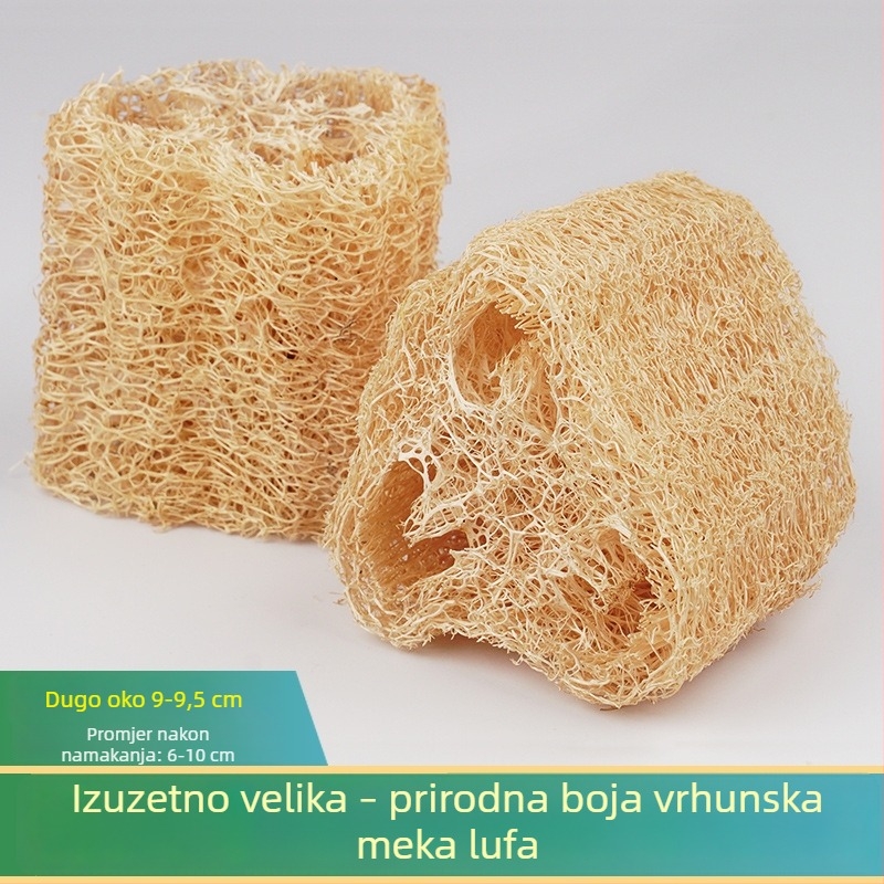 Spužva od loofe za čišćenje, zelena loofa s farme, krpa za suđe, kuhinjski scrub, bez masnoće, za tuširanje i ribanje