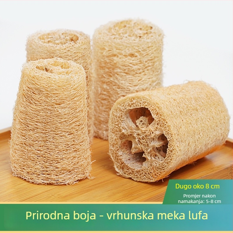 Spužva od loofe za čišćenje, zelena loofa s farme, krpa za suđe, kuhinjski scrub, bez masnoće, za tuširanje i ribanje